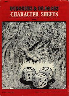 1978 Character Sheets