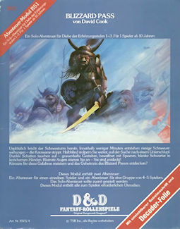 BS1 Blizzard Pass, Germany 1st print
