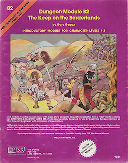B2 Keep on the Borderlands, 3rd printing