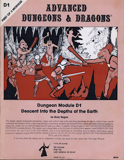 D1 Descent Depths of the Earth, 1st printing