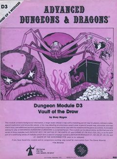 D3 Vault of the Drow, 2nd printing