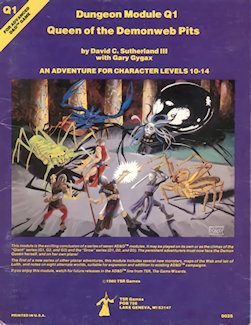 Q1 Queen of the Demonweb Pits, 2nd printing