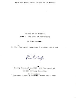 R3 Egg of the Phoenix, Pre-Publication
