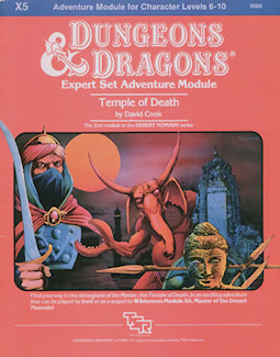 X5 Temple of Death, 1st printing