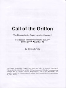 Call of the Griffon