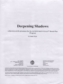 Deepening Shadows