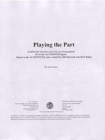 Playing the Part