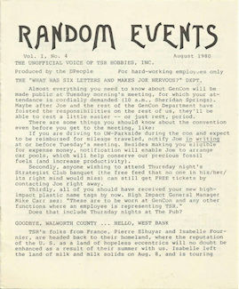 Random Events Aug 80