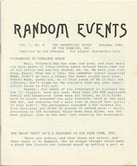 Random Events Oct 80