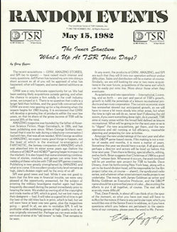 Random Events May 82